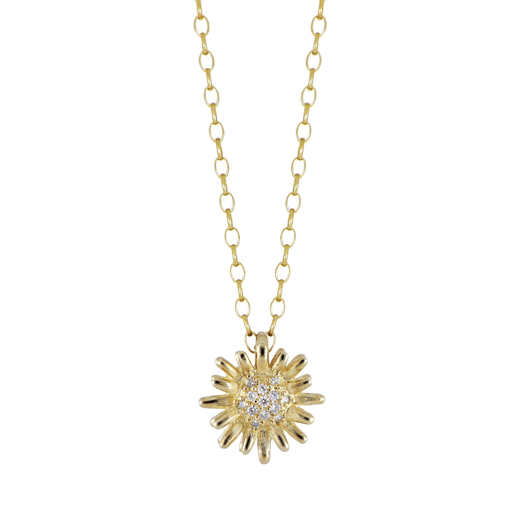 Sunshine Pave Double Row CZ Necklace