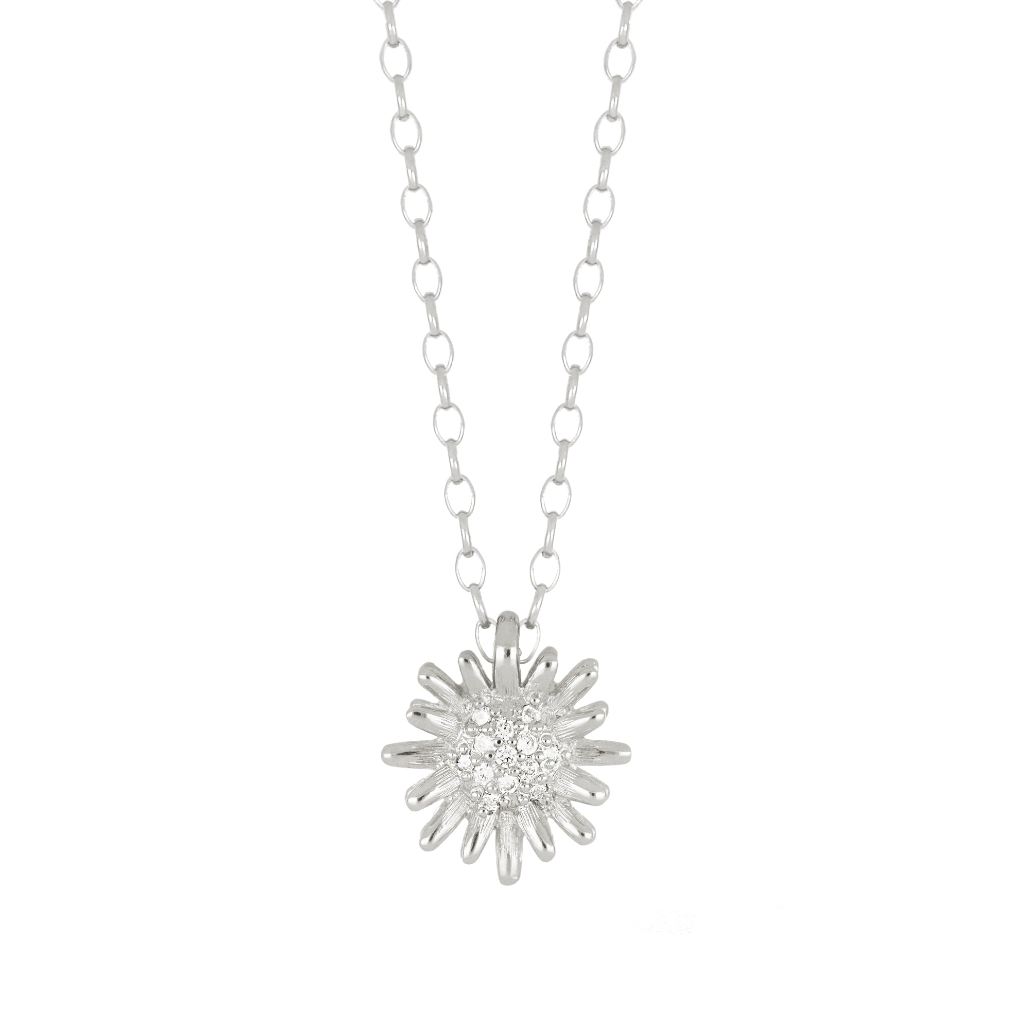 Sunshine Pave Double Row CZ Necklace