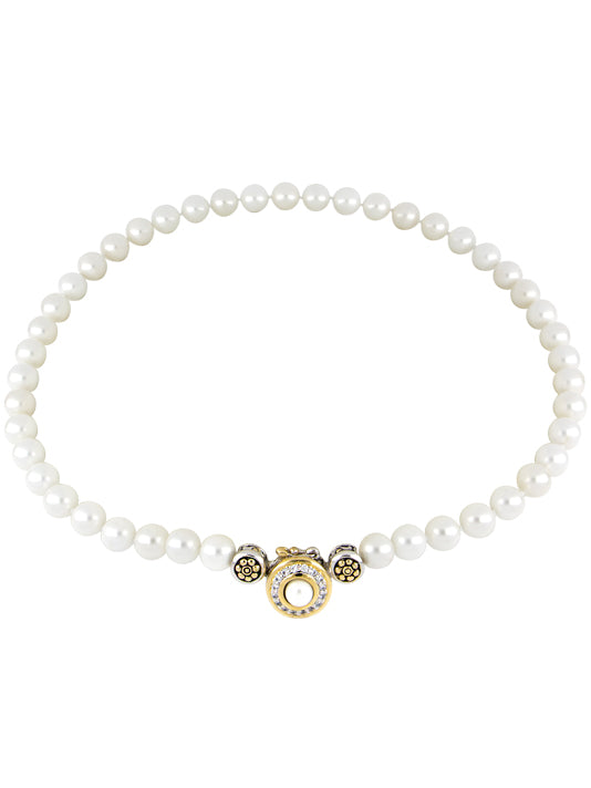 Pérola Pavé & White Seashell Pearl Pendant with Chain | John Medeiros ...