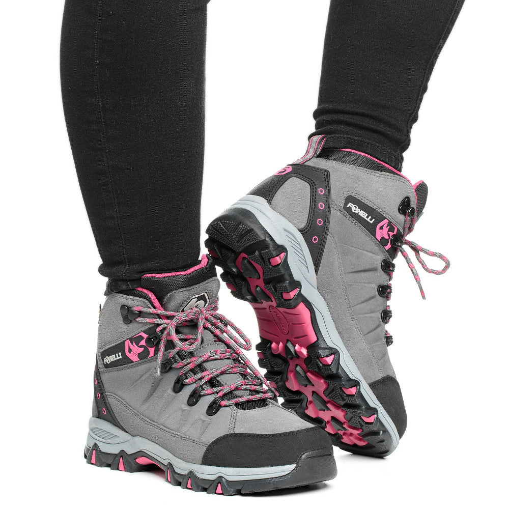 womens pink hiking boots