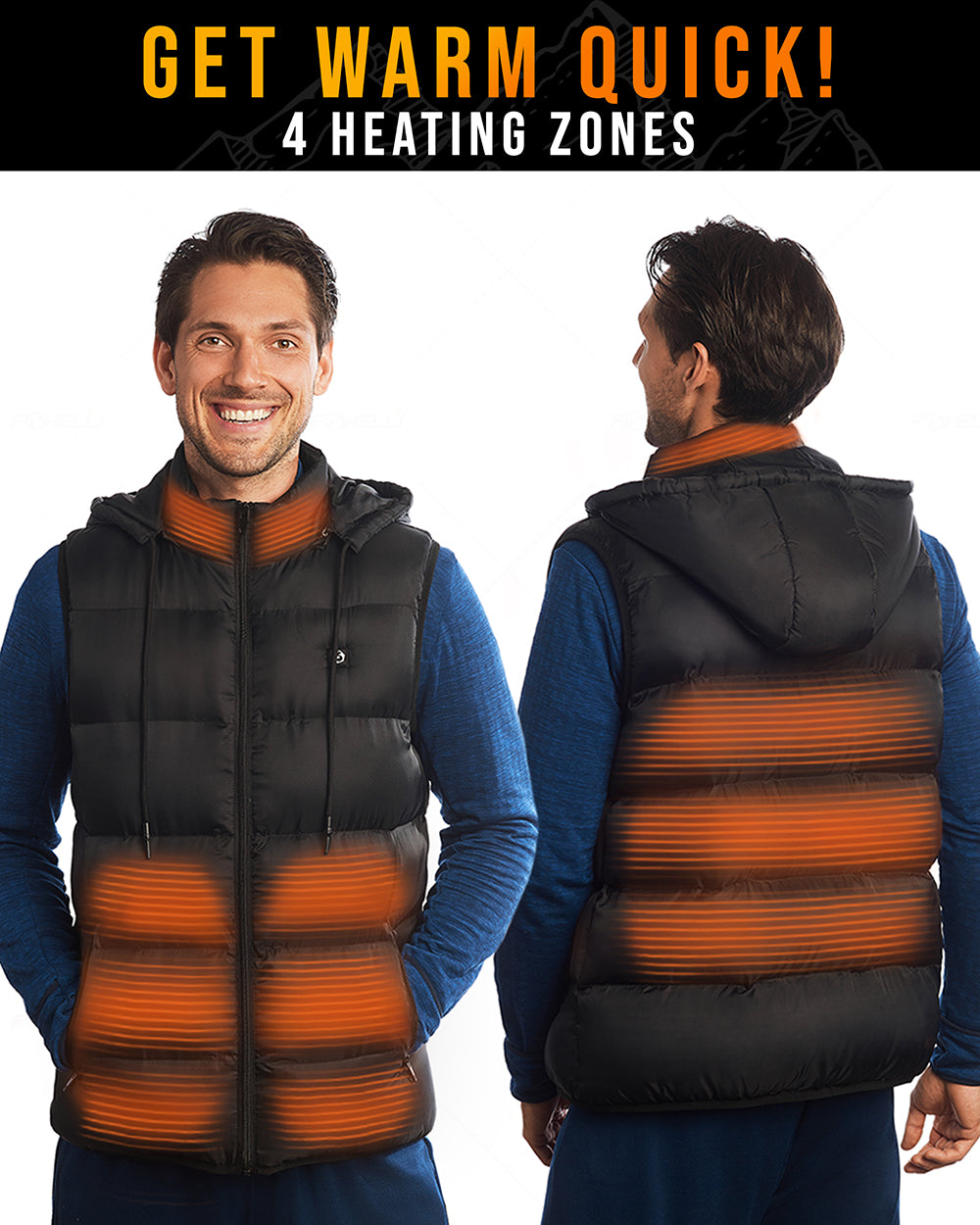 Heated Vest - Foxelli