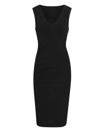 InnerPower Sleeveless Dress shown in Jet Black