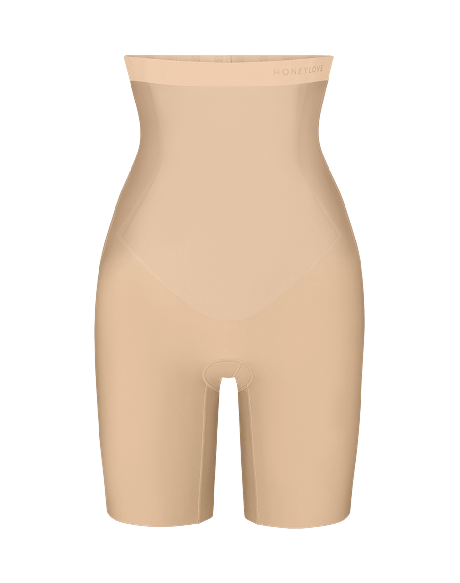 No-Show High-Waist Short - Sand / 2X