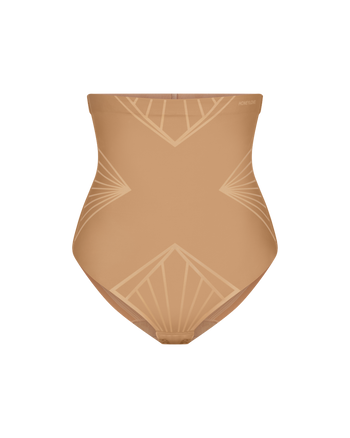 ShadowSculpt High-Waist Brief shown in Sand