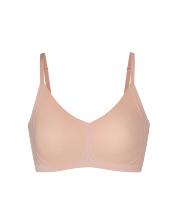 Buy KEOYA Women's Everyday Bras Soft Comfort Wirefree Bra No Underwire  Seamless Wide Strap Bra Breathable Fitted Sleep/Sports Bra, Champagne, L at