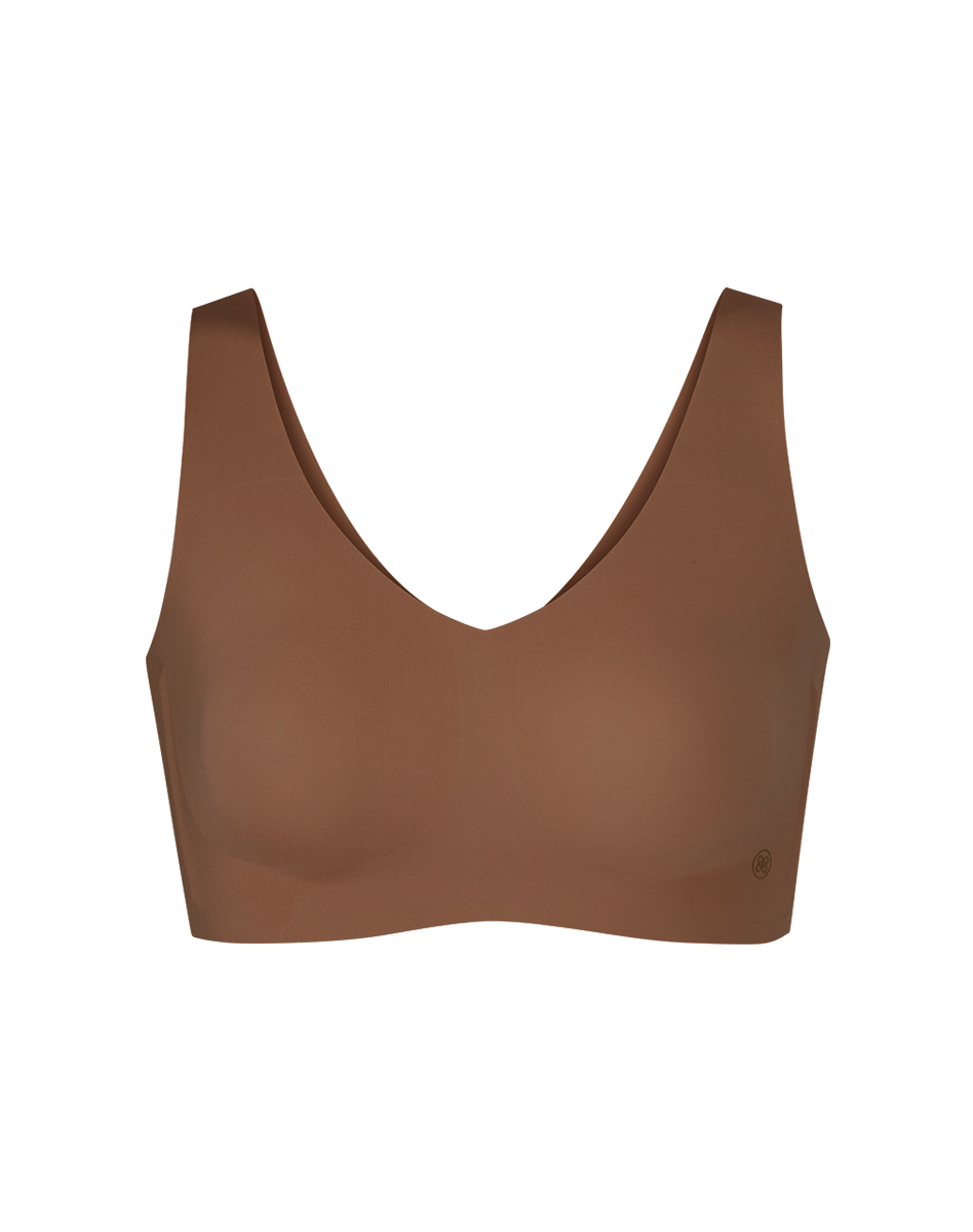 V-Neck Bra - Toffee / 2X