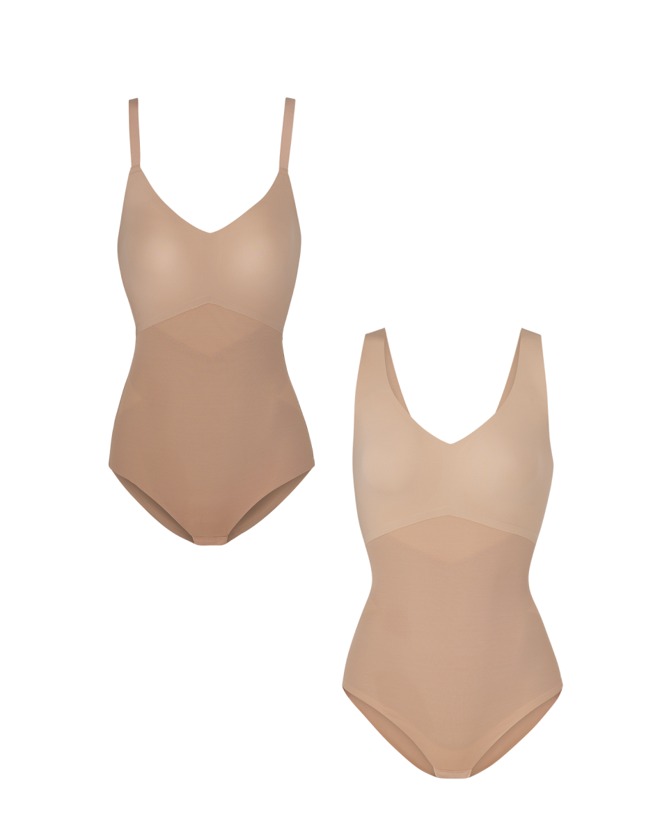 Cami Bodysuit + Tank Bodysuit Bundle in Sand