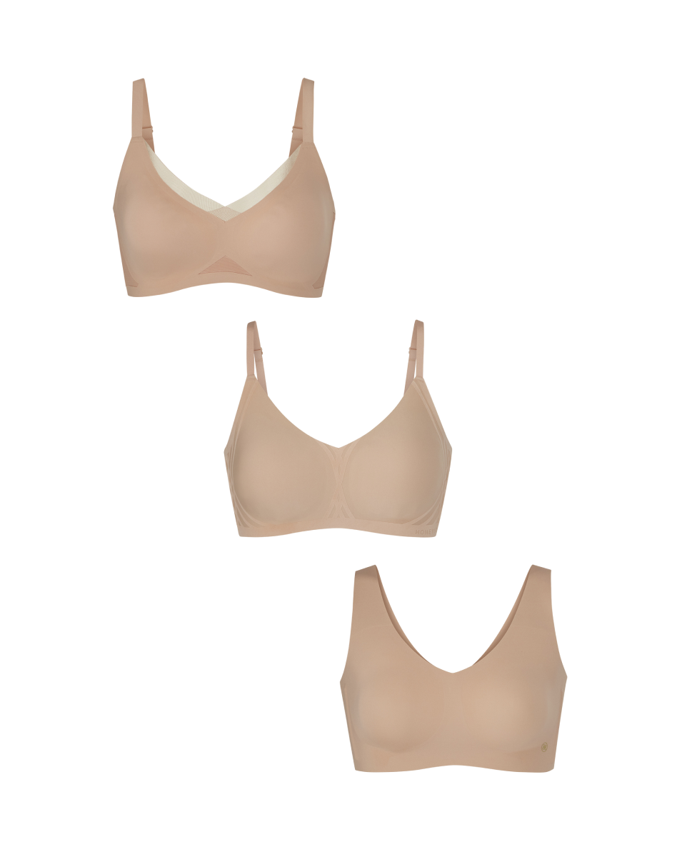 Honeylove, Intimates & Sleepwear, Honeylove Crossover Bra X Nude Sand