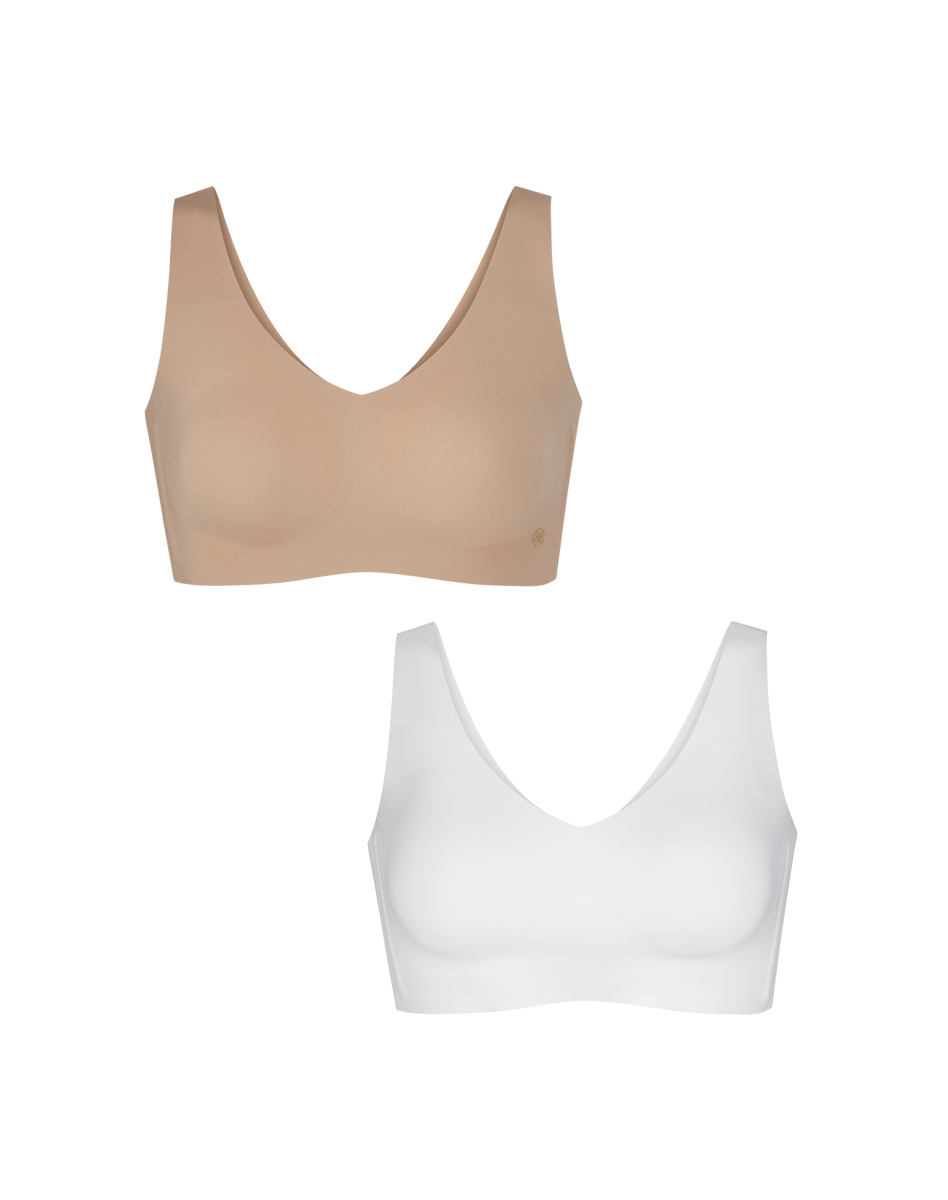 V-Neck Bra Bundle in Sand/Astral