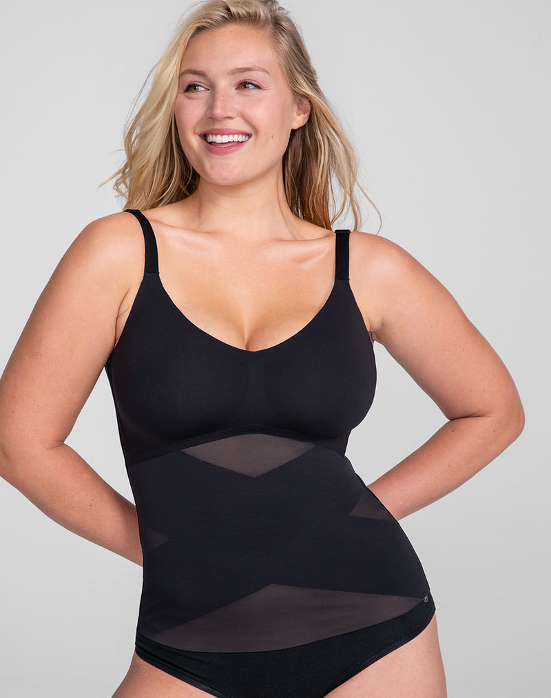 PLUS SIZE TRY ON & REVIEW  THE HONEYLOVE LIFTWEAR CAMI BODYSUIT