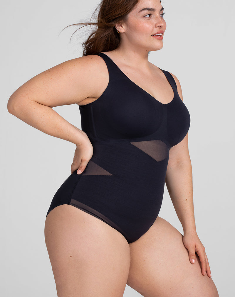 Lovskoo Sleeveless Bodysuit for Women Tummy Control Shapewear Seamless  Sculpting Thong Body Shaper Tank Top White