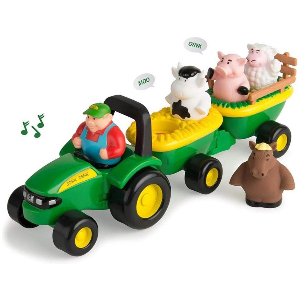 tomy john deere animal sounds hayride preschool toy