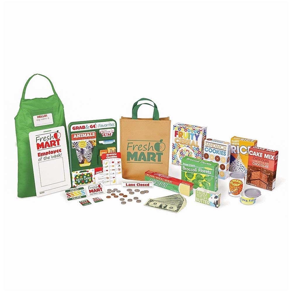 melissa and doug freestanding wooden fresh mart grocery store