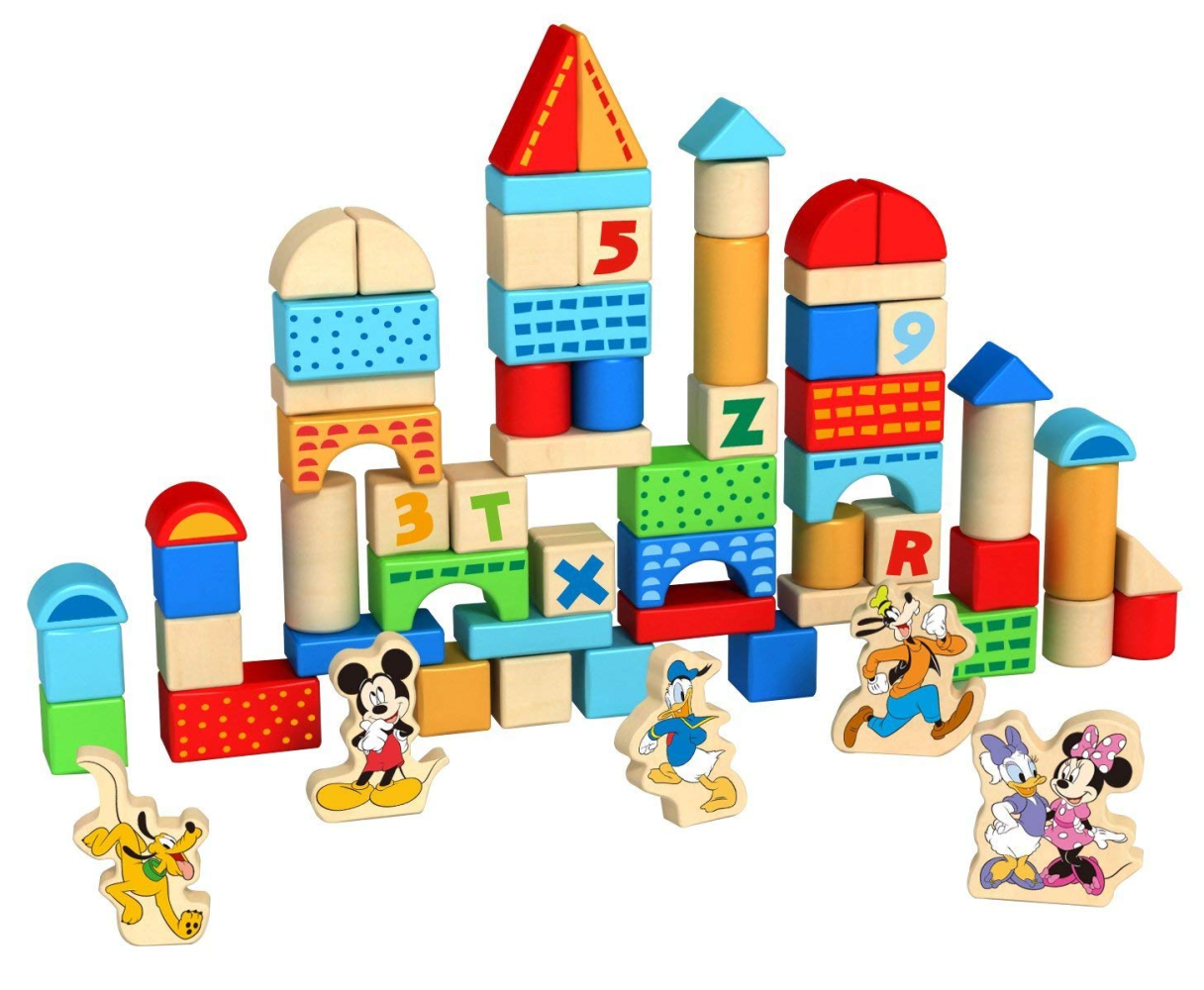 melissa & doug mickey mouse & friends nesting & stacking blocks baby toy