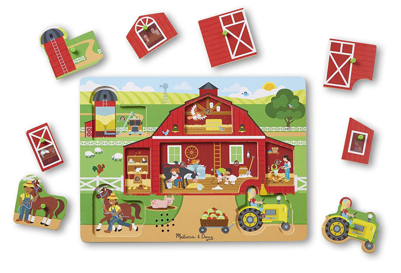 melissa and doug around the farm sound puzzle