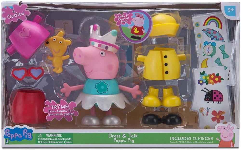 peppa pig talking figure dress up