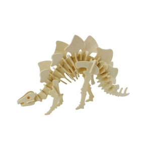 Robotime 3D Wooden Puzzle with Paints - Stegosaurus
