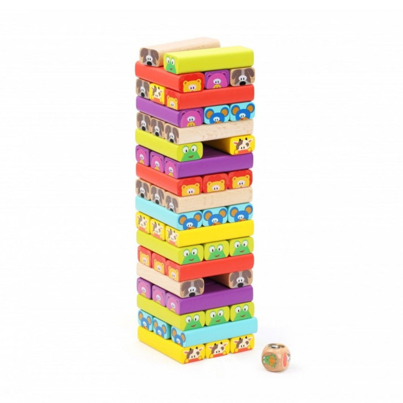 Topbright Animal Jenga Game With Activity Cards