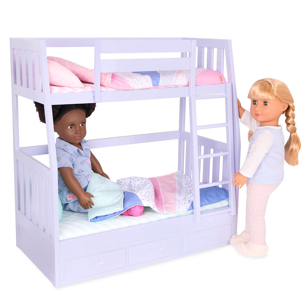 our generation dolls dream bunk bed set