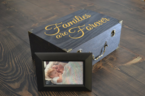 Families are Forever Wood Box with HTV