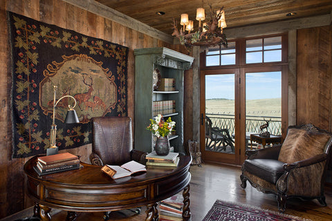 bedroom suite, kibler kirch design, montana living magazine, red lodge triple B ranch, Porth Architects, Andrew Porth, Roger Wade Photos