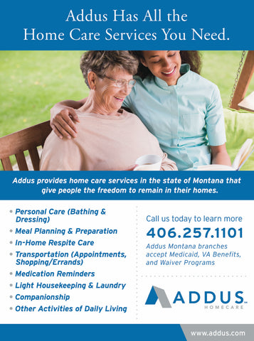 addus healthcare, home care in montana, montana living