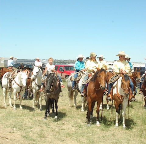 participants at custer ranch rodeo, cowboys, david reese montana living