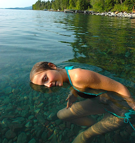 flathead lake water quality app, montana living, best beaches and swimming holes in montana, jessi trauth