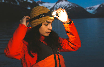 rechargeable usb headlamp headlight from bio lite, montana living magazine, best gear for camping