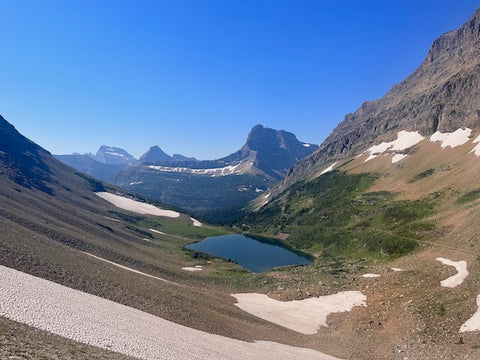 great hikes in glacier national park montana, ptarmigan trail, hiking in glacier, montana living