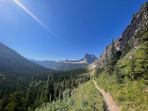 great hikes in glacier national park montana, ptarmigan trail, hiking in glacier, montana living