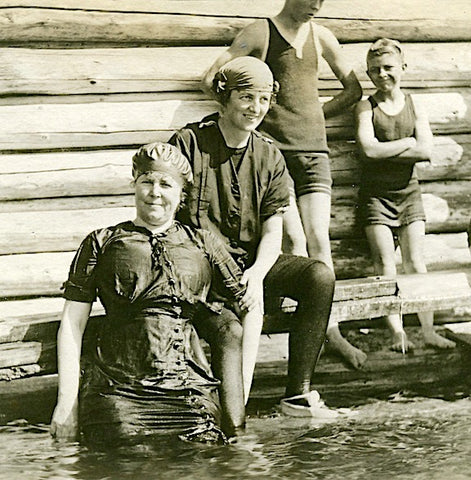 old time swimmers, montana swan lake, kootenai lodge montana, montana living