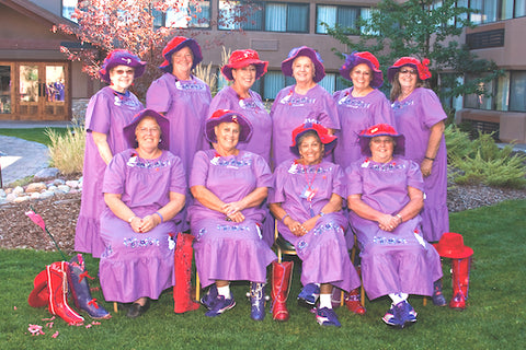 women of montana's red hat society, red hats, whitefish montana, montana living magazine, erica williams, Sue Ellen Cooper, exalted queen mother