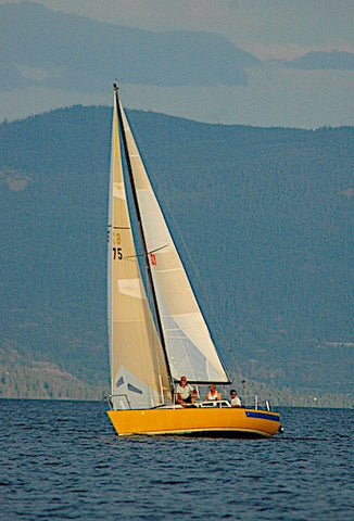 sailing races at flathead lake at north flathead yacht club, montana living