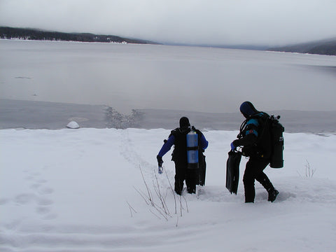 coldwater montana scuba diving, scuba dive lake mcdonald glacier national park by David  Reese, montana living, bighorn divers steve golleher, kokanee lake mcdonald underwater forest, shovel garden joe russell kalispell