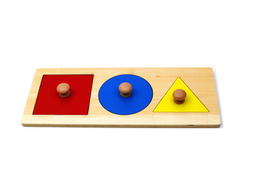 Volverse Metro Alerta Montessori Material Basic Shape Puzzle – Pink Montessori