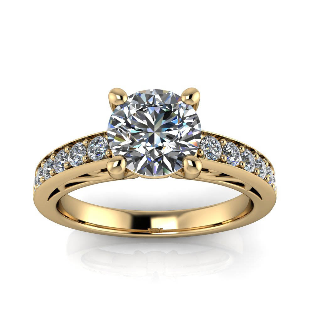 Moissanite Engagement Ring Diamond Setting - Camila