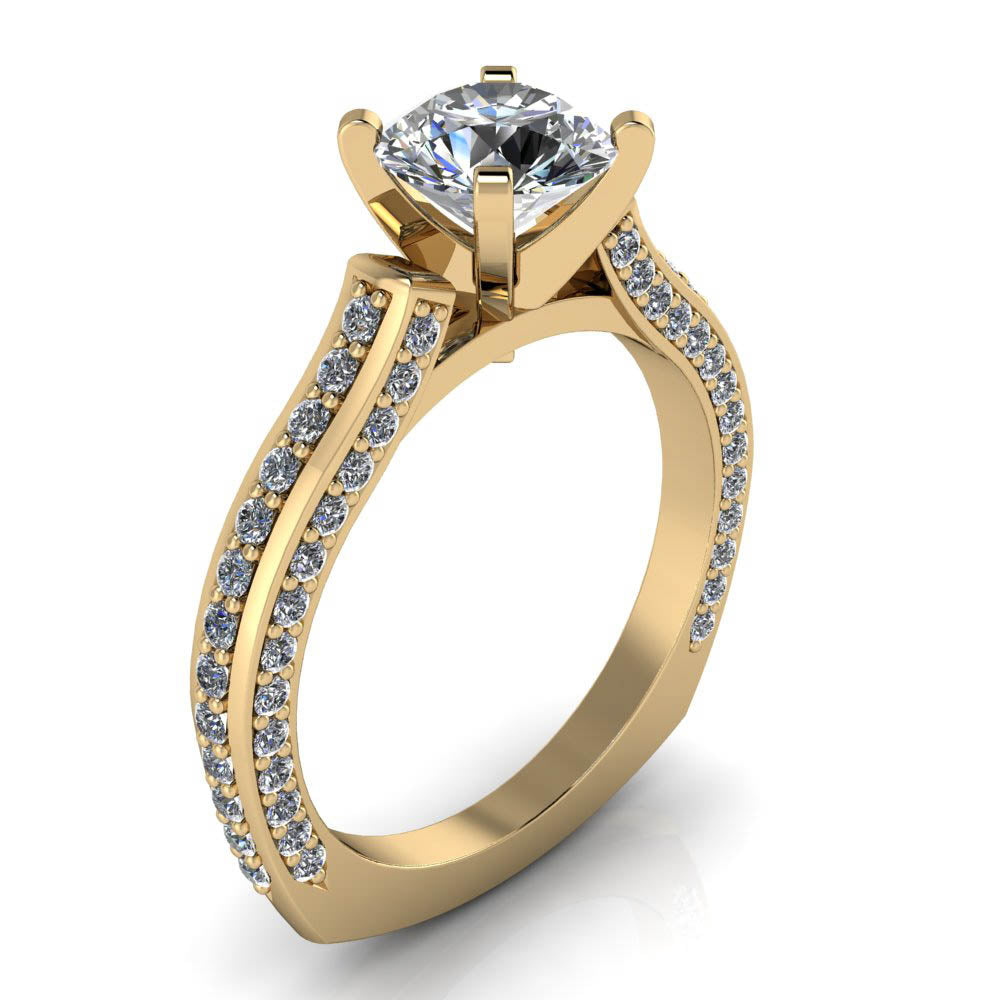 Euro Shank Engagement Ring - Joanna – Moissanite Rings