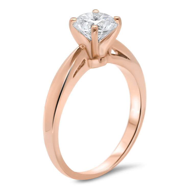 Cut Out Solitaire Moissanite Engagement Ring - Kyle