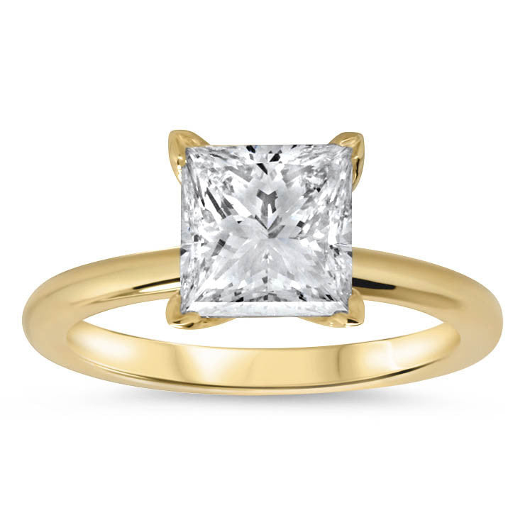Forever One Princess Cut Solitaire Engagement Ring - June – Moissanite ...