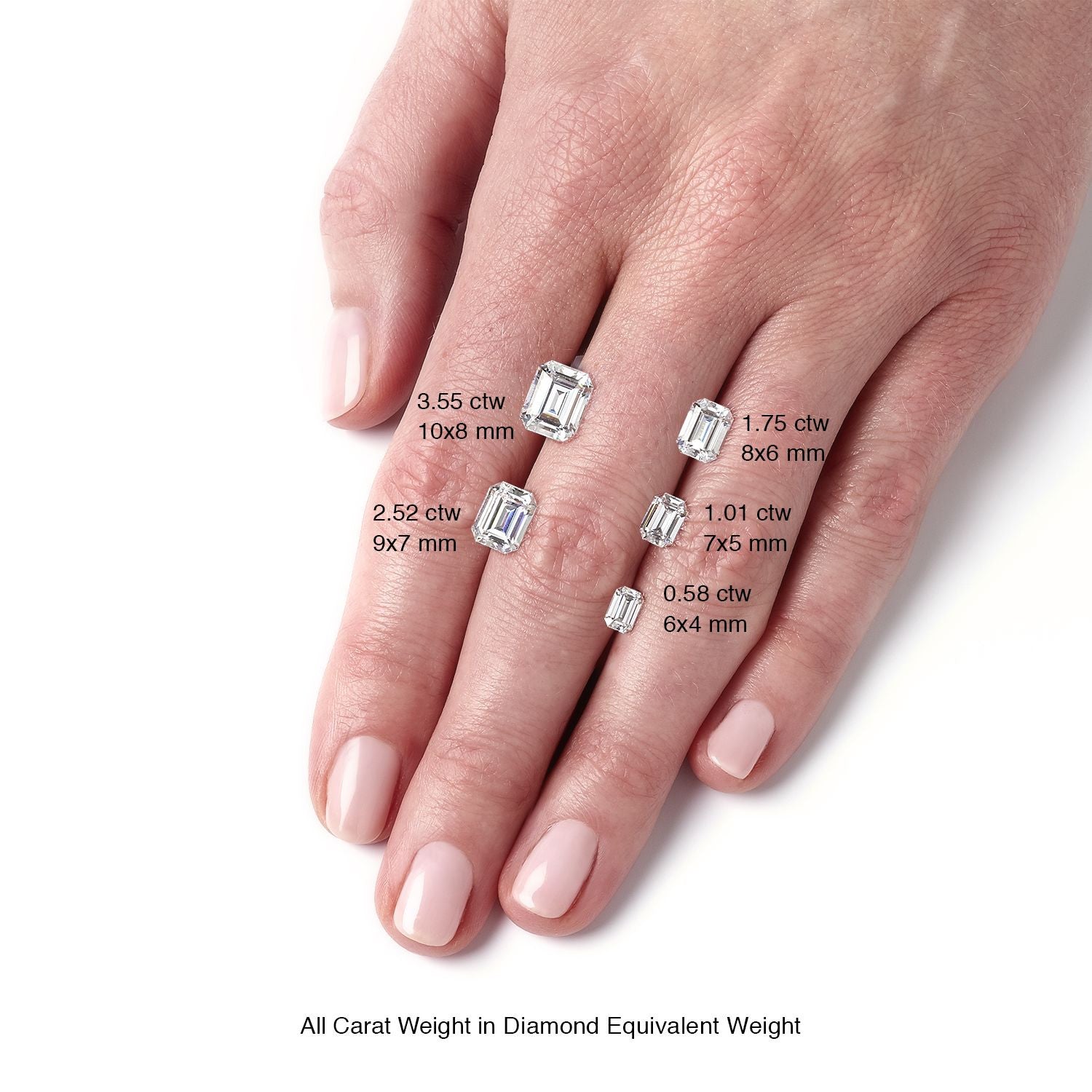 2 carat moissanite stone radiant cut diamond ring