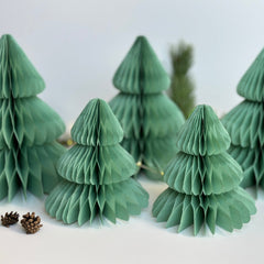 Pom pom set of 16, sage green Tissue paper pom poms