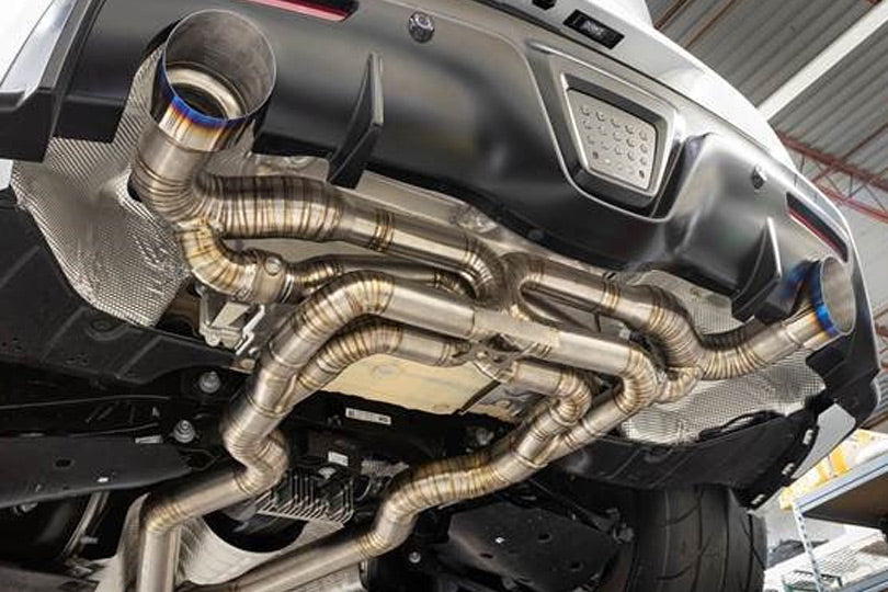 boost logic mkv supra titanium cat back exhaust system 2020 toyota supra a90 art of attack boost logic mkv supra titanium cat back