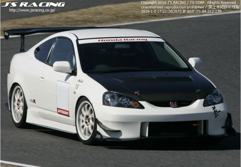 J S Racing Canards For 02 06 Rsx Dc5 Type S Front Bumper
