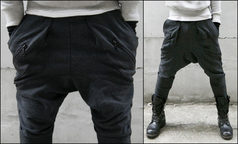 drop crotch sweatpants mens