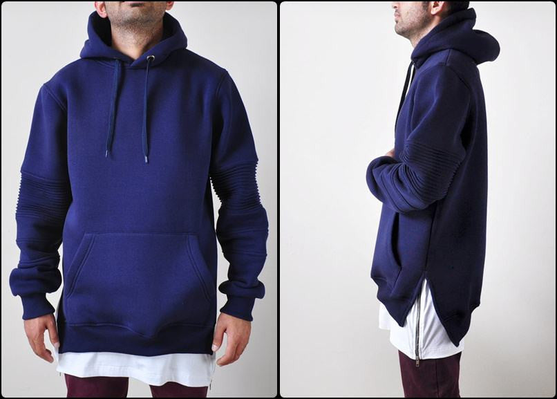 side slit hoodie