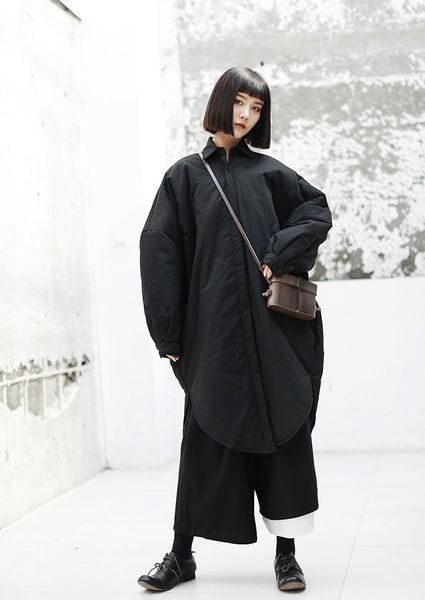 Dark Wind Japanese Loose Shirt Dress Mid-Length Cotton Coat Kimono Jac ...