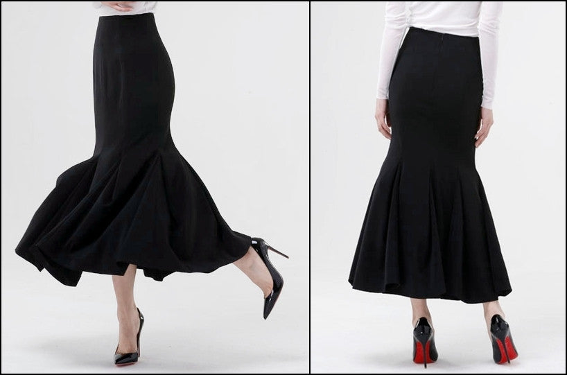 maxi fishtail skirt