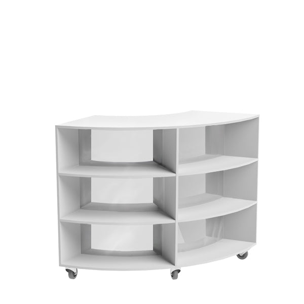 Curved Mobile Bookcase | Office Line