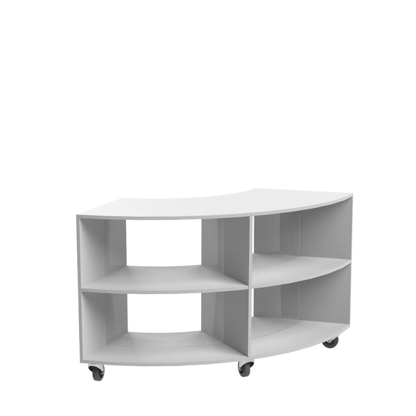 Curved Mobile Bookcase